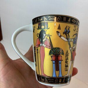 Egyptian hieroglyphics mug